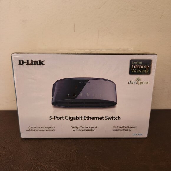 D-LINK 5 PORT GIGABIT ETHERNET SWITCH - BRAND NEW - Picture 4 of 4